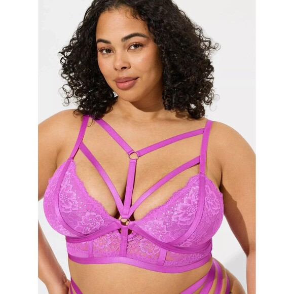 NWT Torrid Sent From Above Triangle Lace Bralette 3X / 22-24 Plus - Picture 1 of 3